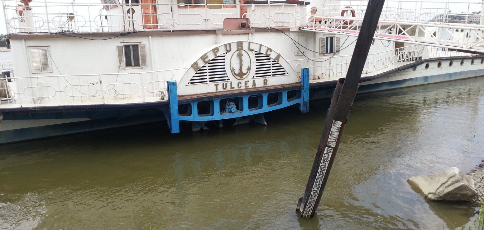 Borna de masurare a nivelului la Tulcea