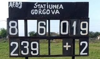 Cotele apei la Gorgova pe data de 08/06/2019